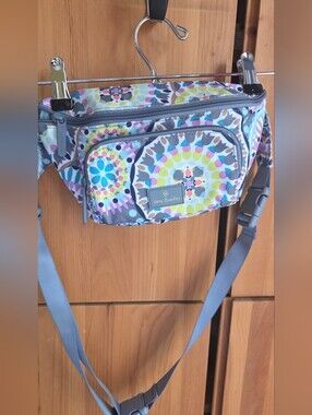 Vera Bradley Grey & White Essential Sling Fanny Pack